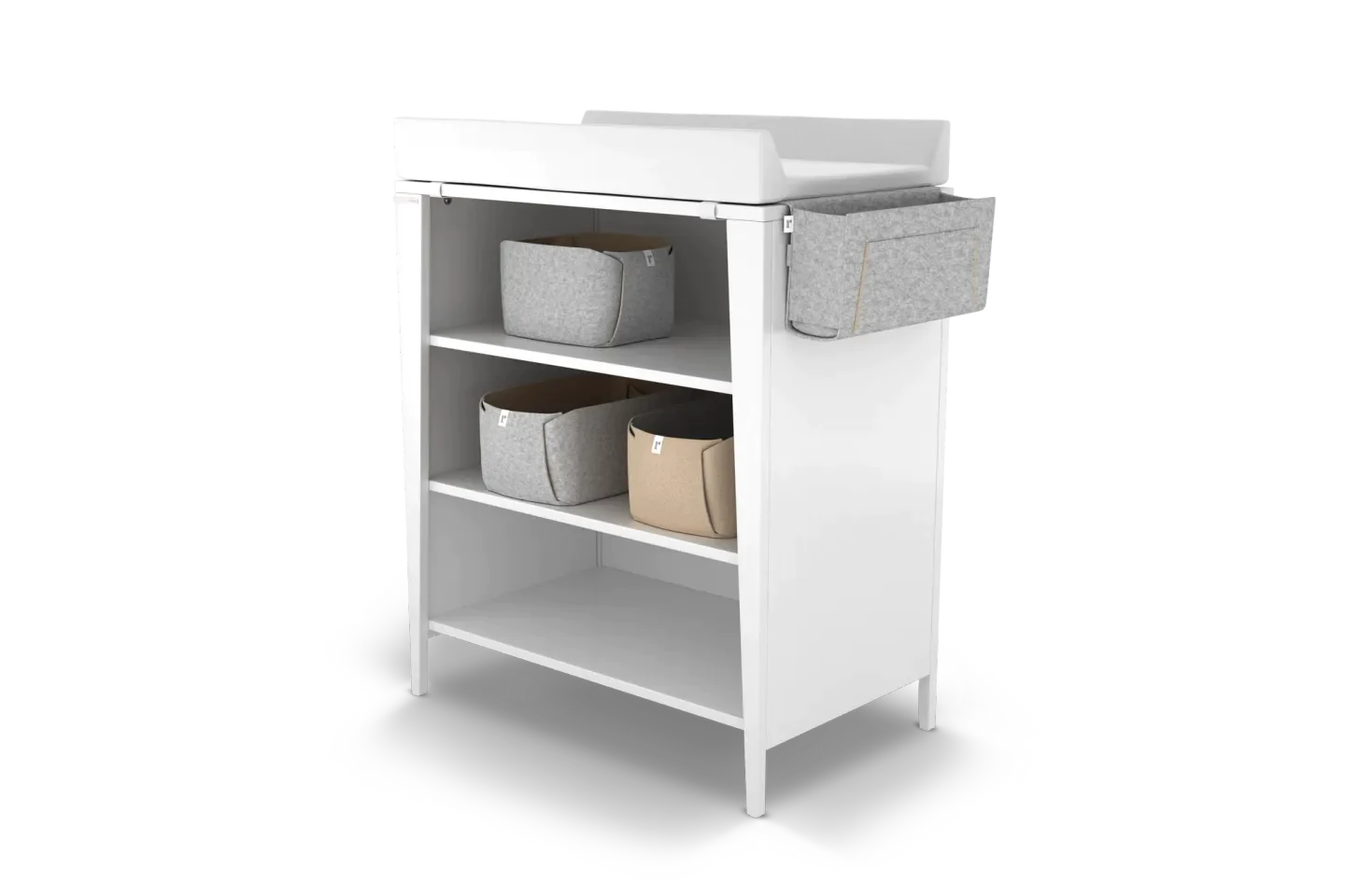 ARBOUR Compactum, Change Table + Felt Baskets – REDSBABY SA